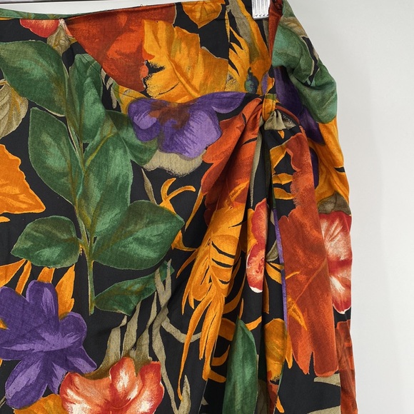 Studio C II NWT Faux Wrap Tropical Floral Skirt 26/28 - Picture 3 of 9